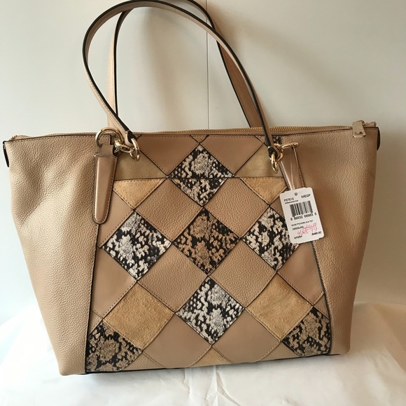 Coach Ava Snake Patchwork Tote - Picture 2 of 8